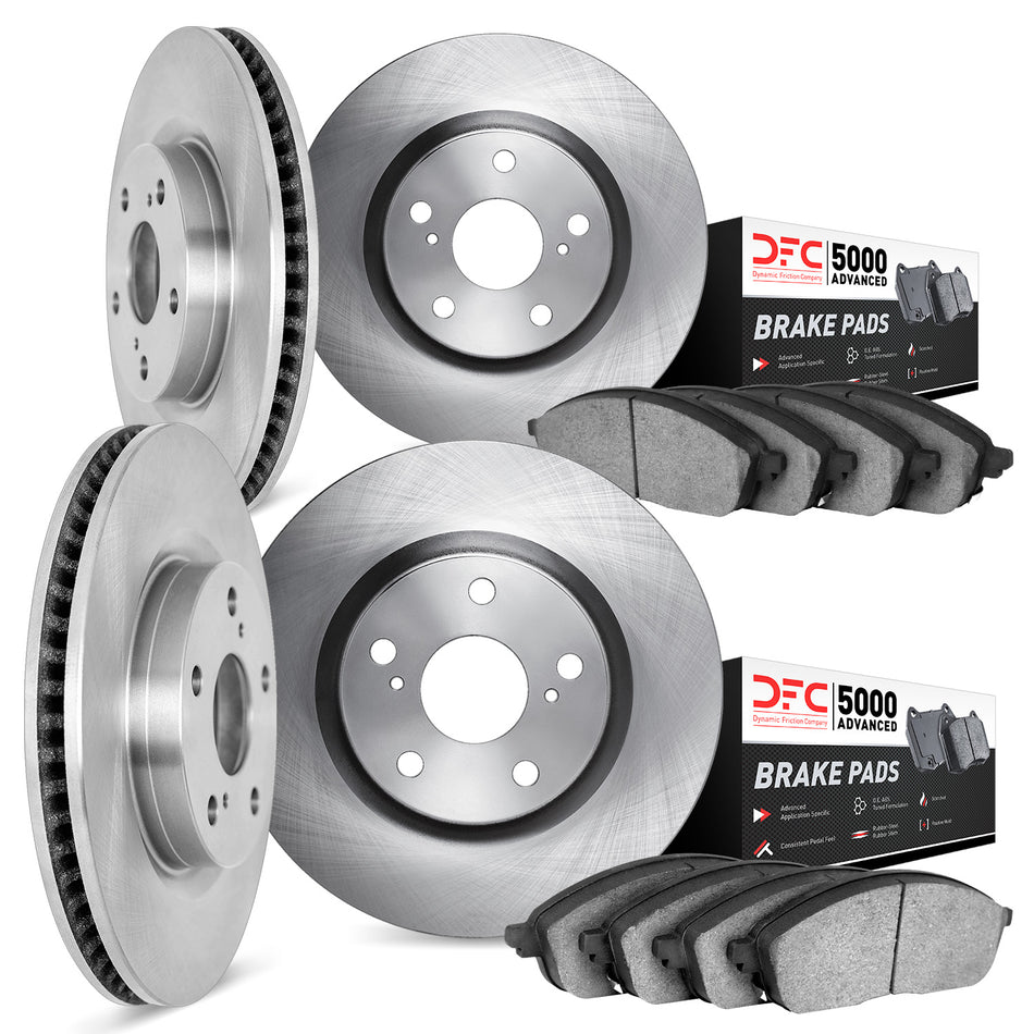 6504-73048 DFC Rotors with 5000 Advanced Brake Pads