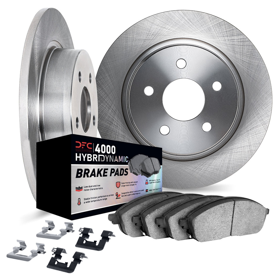 6812-59105 DFC Rotors with 4000 HybriDynamic Brake Pads includes Hardware