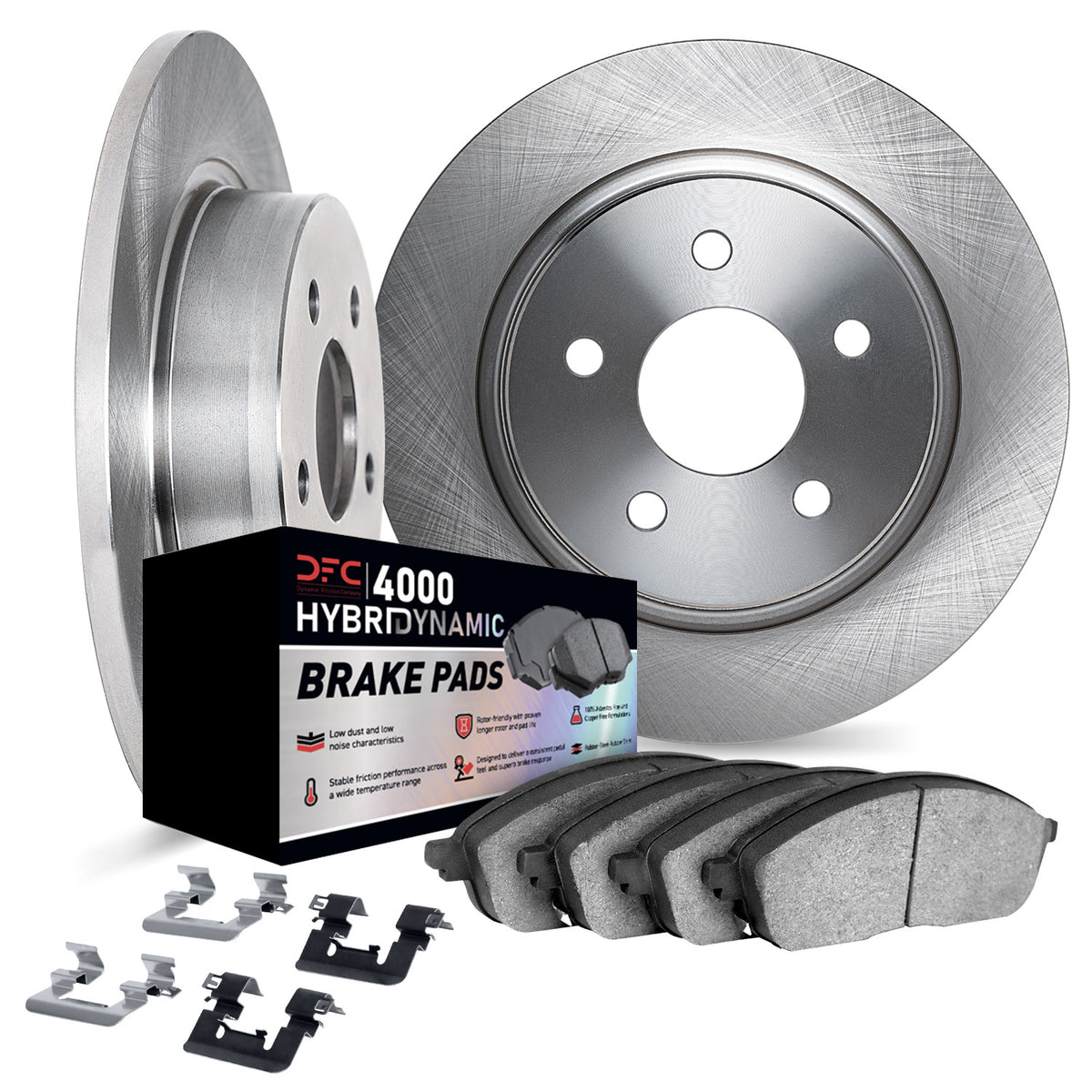 6812-75037 DFC Rotors with 4000 HybriDynamic Brake Pads includes Hardware