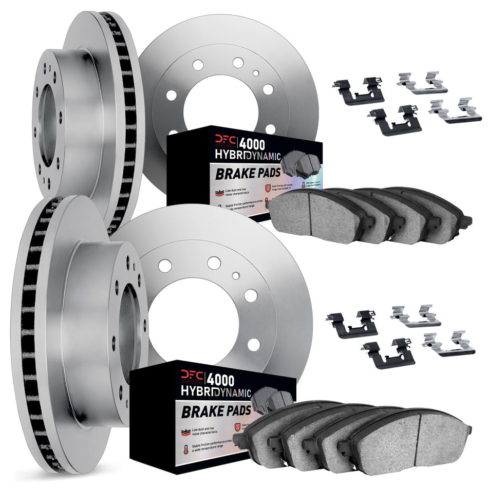 6814-67071 DFC Rotors with 4000 HybriDynamic Brake Pads includes Hardware