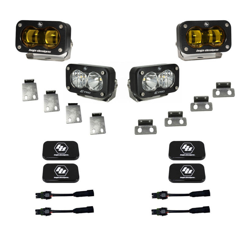 Baja Designs 21+ Ford Raptor / 22+ Bronco S2 SAE Pro Fog Pocket Light Kit