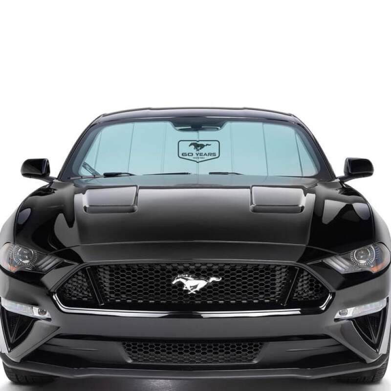 Covercraft 1983-93 Ford Mustang 2 Dr Convertible UVS100 Custom Sunscreen with Mustang 60 Years Logo