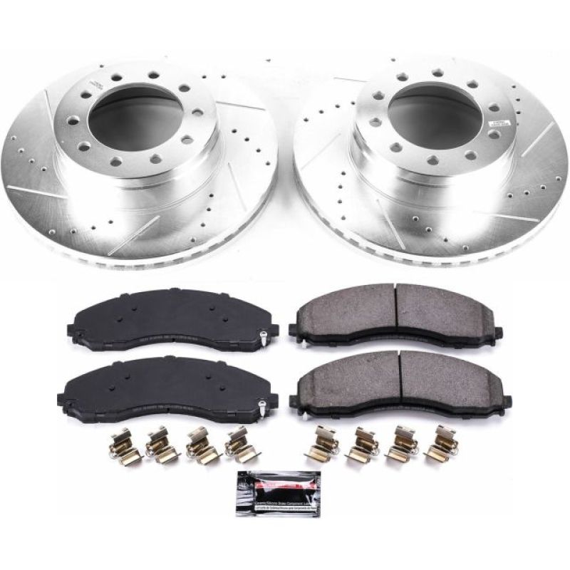 Power Stop Bremsensatz für Ford F-450 Super Duty (Baujahre 17-22) – Vorderachse, Z36-Modell, LKW- und Anhängerbremsen