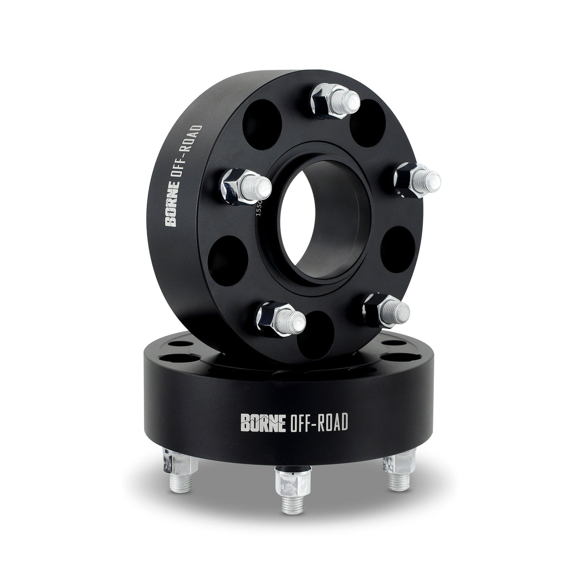 BNWS-014-500BK Wheel Spacers, Black, 5X127, 2 in, fits Jeep Wrangler JK 2007-2018