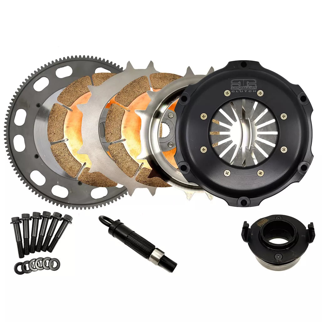 1848014-2 184 Series Honda H Twin Disc Clutch Kit w/Flywheel 1848014-2 HONDA H SERIES FULL RACE TWIN DISC CLUTCH KIT: 184MM CERAMIC DISCS & CHROMOLY FLYWHEEL Part # 1848014-2