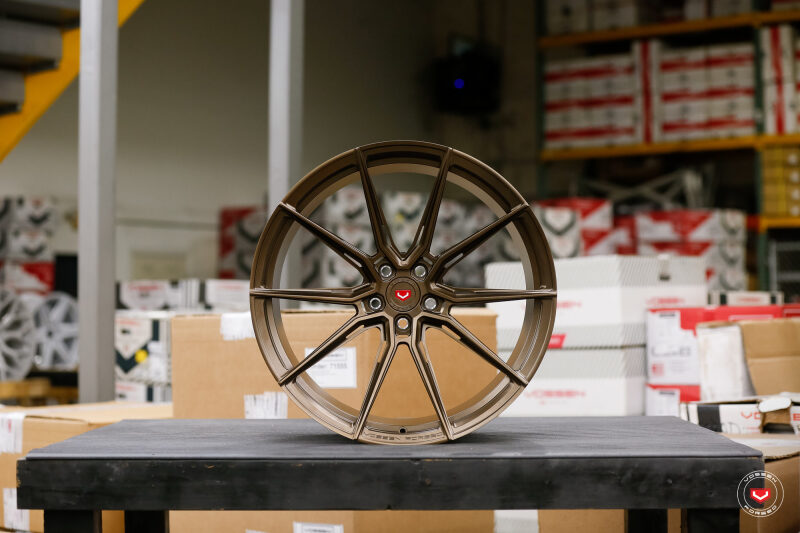 Vossen Forged Evo-2R 20x10 / ET23 / 5x120 - Satin Bronze - Chevy C8 Z06 Fitment - Front