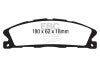 DP61886 6000 Series Greenstuff Truck/SUV Brakes Disc Pads