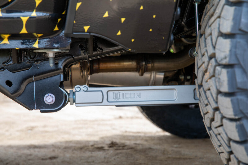 ICON 54002 rear billet lower link kit installed view 2