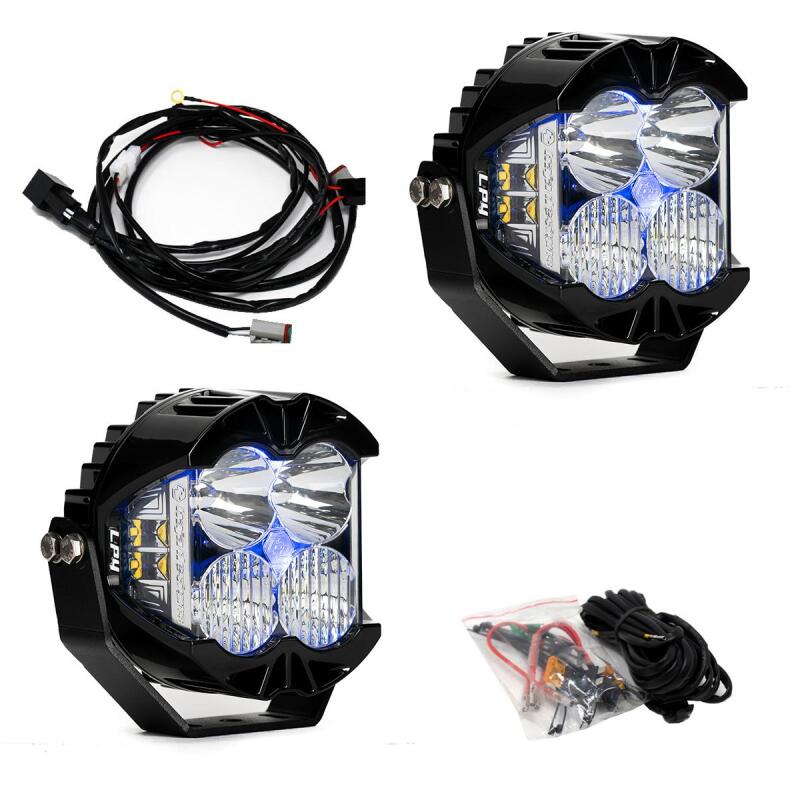 Baja Designs LP4 Pro Fahr-/Kombi-LED - Blaue Hintergrundbeleuchtung (Paar)