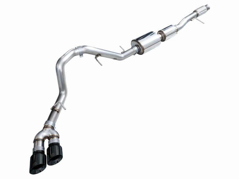 AWE 3015-33007 0FG side-exit catback for 2021+ Chevrolet Tahoe and GMC Yukon 5.3L with Diamond Black tips