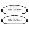 DP61851 6000 Series Greenstuff Truck/SUV Brakes Disc Pads