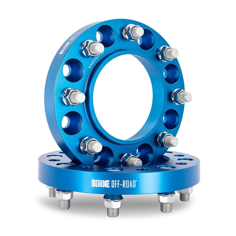 BNWS-002-381BL 8X170 Wheel Spacers, Fits Ford F-250 & F-350 2003+ 1.50" Thick Blue