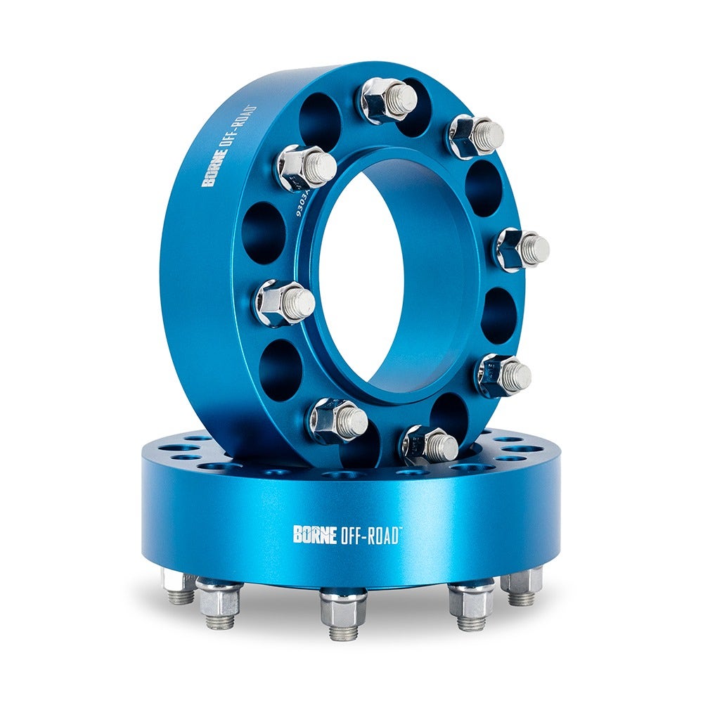 BNWS-002-500BL 8X170 Wheel Spacers, Fits Ford F-250 & F-350 2003+ 2.00" Thick Blue