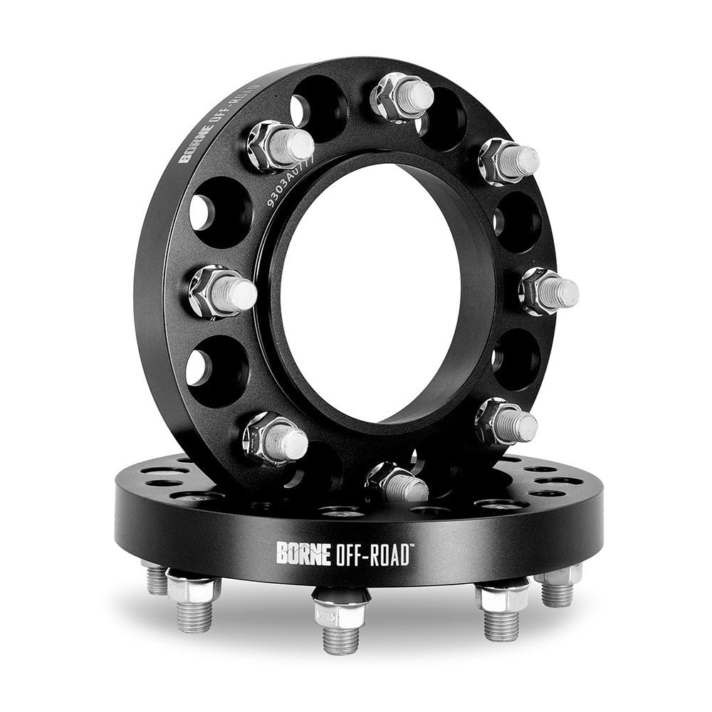 BNWS-006-250BK Wheel Spacers, Black, 8X165.1, 121.3mm Center Bore, M14 X 1.5, 25mm