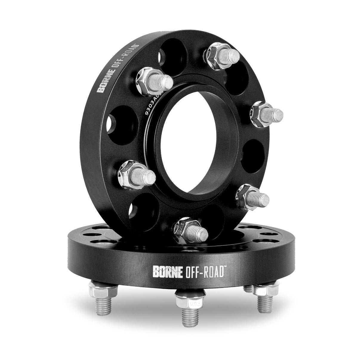 BNWS-019-250BK Wheel Spacers, Black, 6x139.7, 25mm, fits Dodge Ram 1500 2019+