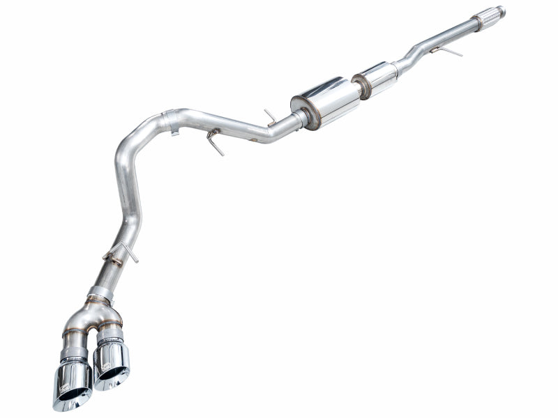 AWE 3015-32008 0FG side-exit catback for 2021+ Chevrolet Suburban and GMC Yukon XL 5.3L with Chrome Silver tips