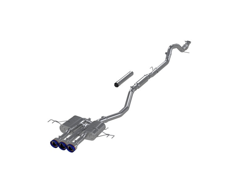 S49043BE 3-Inch Cat-Back, Active Profile, Triple Rear Exit Exhaust, S49043BE