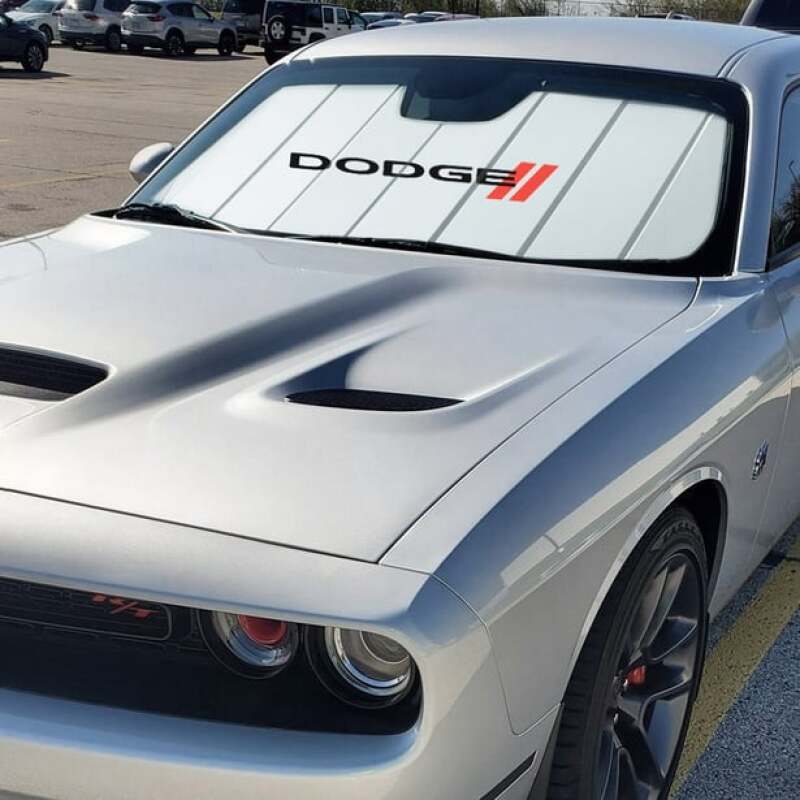 Covercraft 08-14 Dodge Challenger UVS100 Premier Series Custom Sunscreen with Dodge logo