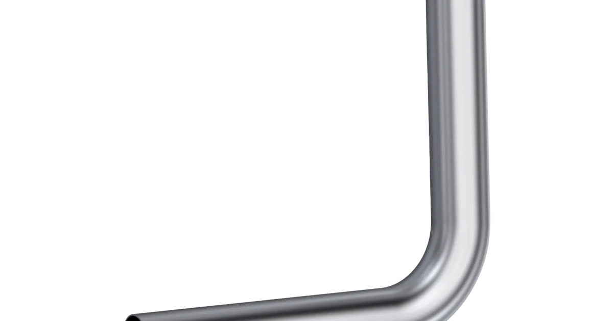 MB2007 Universal 2.5-Inch Exhaust Pipe, 90˚ Bend, MB2007