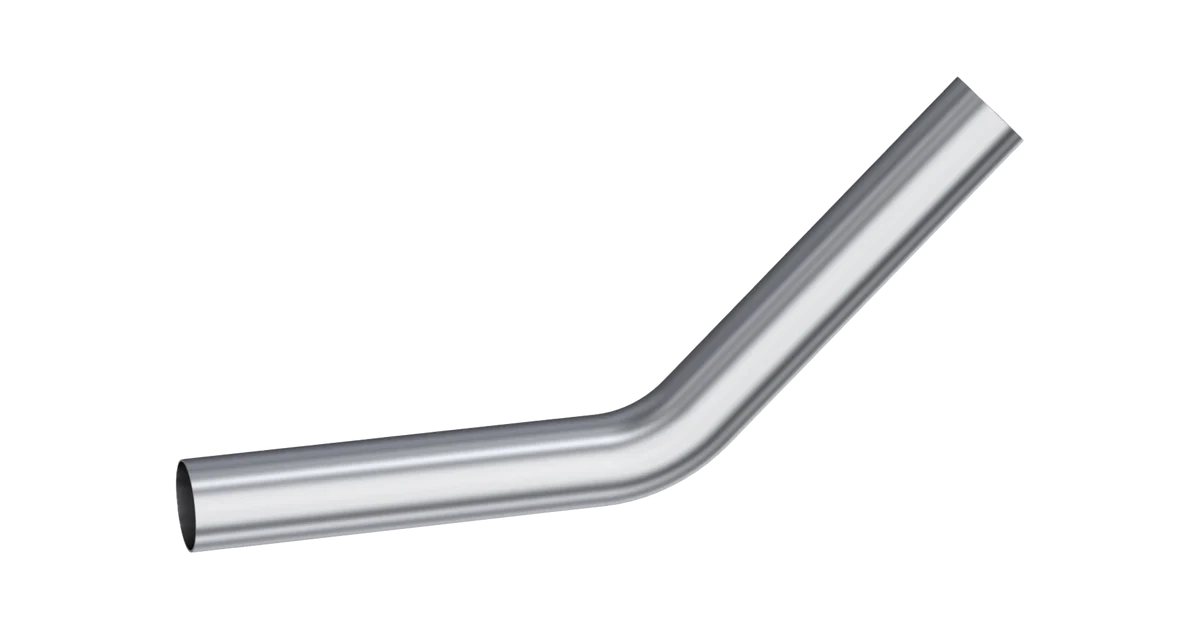 MB1006 Universal 2.5-Inch Exhaust Pipe, 45˚ Bend, MB1006